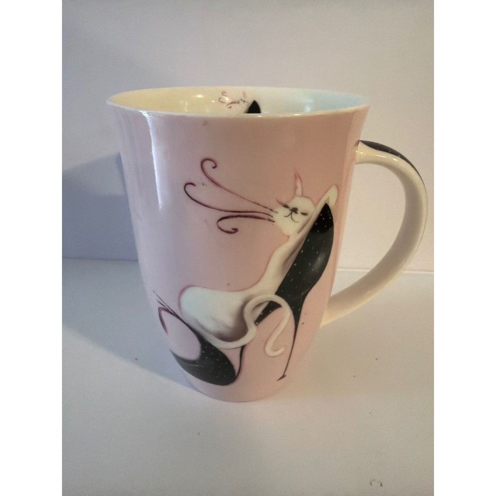 Pimpernel Marilyn Robertson Catitudes Pink Cat in Shoe Mug If the Shoe Fits